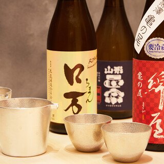 We offer high quality sake and wine to go with your meal.