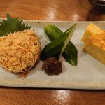 福よし - 蟹と玉子焼き