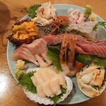 福よし - 刺し身盛り合わせ