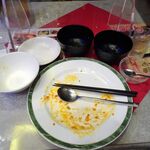 四川厨房 随苑 - エビチリ定食750円（ランチは、鶏唐揚げ４個、炒飯ほかは食べ放題）