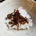 山玄茶 - 四杯目はいかなごの釘煮