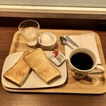 キーズカフェ - トーストモーニングセット420円