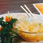 健康中華 青蓮 - ★★前菜盛り合わせ 800円 ピータン、キクラゲ等で美味しくない