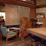 茶フェ ちゃきち - 虎の威を借る衝立てに茶釜