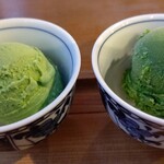 茶フェ ちゃきち - 左 2個  抹茶一段⏩️抹茶五段