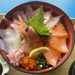 海鮮丼・天ぷら 博多喜水丸 - 豪華な海鮮丼！