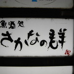 Sakana No Mure - ビルの一階にある何の店舗が入っているかの情報掲示板の看板