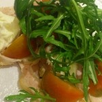 アクア パッツァ - 国産モッツァレラチーズとお肉の前菜♪
      