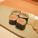 鮨 波やし - トロタク巻