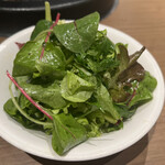 焼肉あきら - 塩ドレッシングのグリーンサラダ