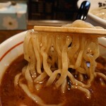 麺屋いちびり - 麵とつけ汁の絡み具合