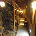 淘心庵 米屋 - 大浴場前の廊下