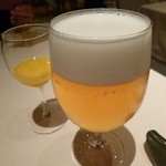 スーツァンレストラン 陳 - 2013.02 食事前のとりあえず生ビール