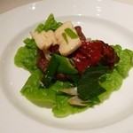 スーツァンレストラン 陳 - 2013.02 牛フィレ肉の四川香り炒め、スパイシーで美味しい♪