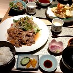 Kappou Omitama - 黒豚生姜焼き定食　2,000円