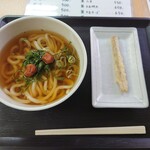 釜あげうどん みやび - 梅しそひやかけ＋ごぼう天