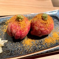 純和牛焼肉 無限亭。 - 和牛特選肉寿司