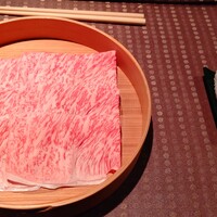 瀬里奈 本店 - 宮崎県産の特選牛サーロインのしゃぶしゃぶ肉・その１です。