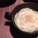 瀬里奈 - 〆のうどんです。