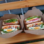 re.cafe - BLT (全粒粉) 550円(税込)。
                                プルコギ 550円(税込)