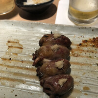 焼鳥 おみ乃 - ハツにしょうがおろし