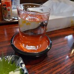 丸千葉 - 和ら麦お湯割り。