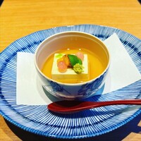 はれや別邸 - 板長厳選先付け（クリームチーズとうすい豆を使用したあやべ豆腐）