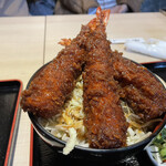 明治亭 - エビ丼