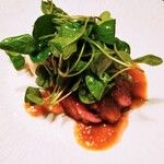 レストラン タケウチ - シャラン鴨と新玉葱