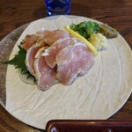 炭や吟蔵 - むね肉の昆布〆