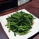 中華厨房 来来 - 季節の野菜炒め（この日はラッキーな事に空芯菜！）