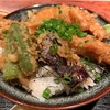 天ぷら 旬和食 あきら - 穴子天丼御膳（1000円）