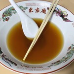 東京庵 - 『冷っこい中華』のスープ