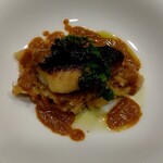 ビストロ　アギャット - イサキのポワレ　桜海老と春キャベツのリゾット