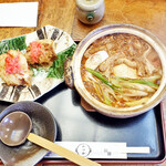 みのや - 親子味噌煮込みｗｉｔｈ紅かしわ天