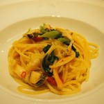 アクア パッツァ - ツブガイのオイルパスタ.JPG