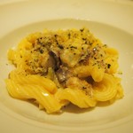 アクア パッツァ - 自家製パスタと鰤の燻製のクリームソース.JPG