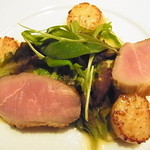 レストラン・セン - 帆立と鴨とアーティチョークのサラダ 