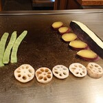 鉄板焼 七海 - 焼野菜