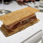 オマージュ - フォアグラといぶりがっこと生ハム