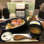 和食処 五島 - ネギトロ海鮮バラちらし定食 1,100円（税込）