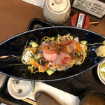 Washokudokoro Gotou - ネギトロ海鮮バラちらし定食