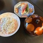 Yamano O - 治部煮御膳（ご飯、汁物、香の物）