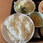 上越　食道園 - ご飯の量選べます。（↑これは大盛）