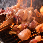 Niku Bisutoro Ando Dainingu Hinata - 地鶏を焼いている写真