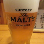 あじ彩 - あじ彩 「生ビール」