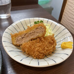 とんかつ 丸山 - メンチカツ断面