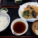 ほたて - 天ぷら定食