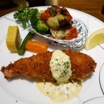 キッチン雅木 - アワビステーキとタラバガニのクリームコロッケ