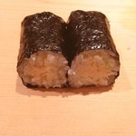 すし 豊倉 - 芝海老朧を巻いてもらいました(￣▽￣)v